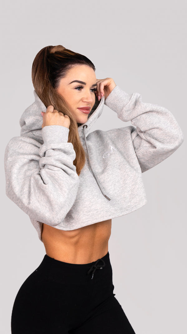 Comfort Cropped Hoodie - Storm