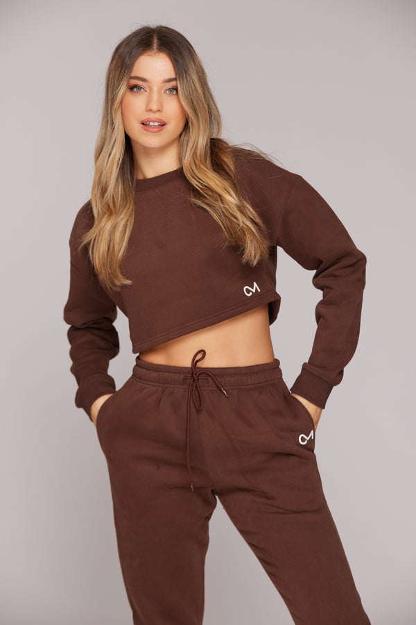 Comfort Cropped Sweater - Mocha