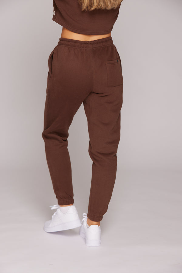 Comfort Mid Waist Oversized Jogger - Mocha