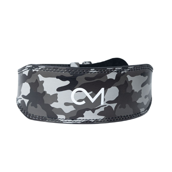 Premium 4" Leather Lifting Belt - Camo