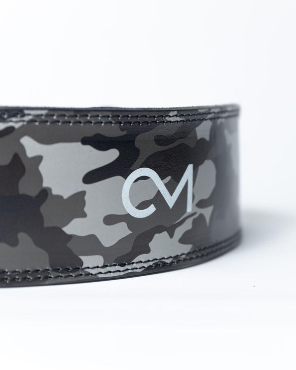 Premium 4" Leather Lifting Belt - Camo