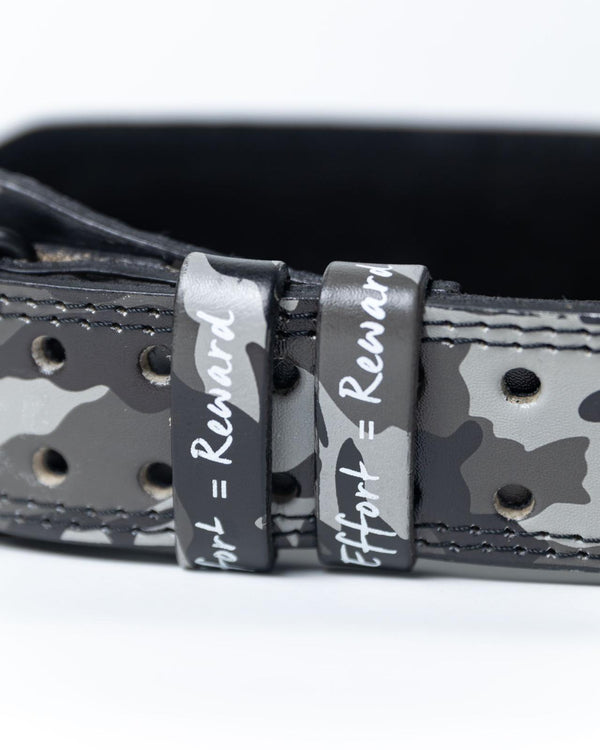 Premium 4" Leather Lifting Belt - Camo