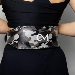 Premium 4" Leather Lifting Belt - Camo